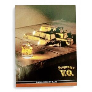 1990 Seagrams VO Whiskey‎ Vtg Magazine Print Ad